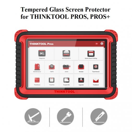 Tempered Glass Screen Protector for 10inch THINKTOOL PROS PROS+ - Click Image to Close